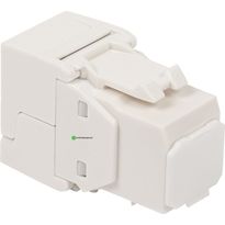 Verkkoliitin Pistesarjat Cat6 RJ45 UTP Keystone, valkoinen