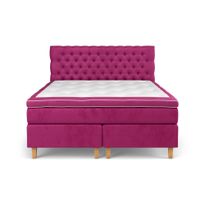 Sänkypaketti Estelle, 160x200 cm, sametti, vaaleanpunainen (42524)