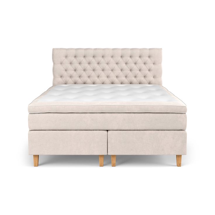 Sänkypaketti Estelle, 180x200 cm, sametti, beige (41857)