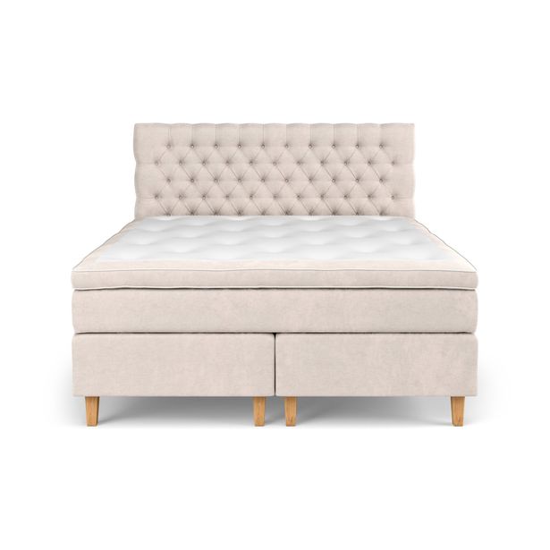 Sänkypaketti Estelle, 180x200 cm, sametti, beige (41857)