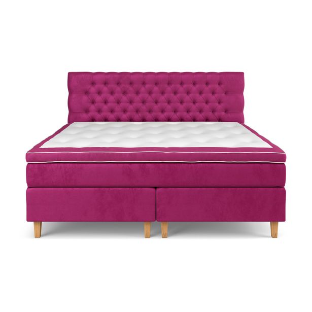 Sänkypaketti Estelle, 210x210 cm, sametti, vaaleanpunainen (42695)