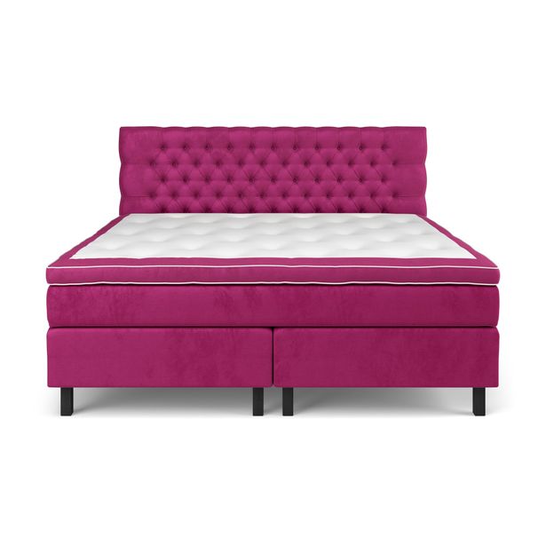 Sänkypaketti Estelle 210x210cm, sametti, vaaleanpunainen (42123)