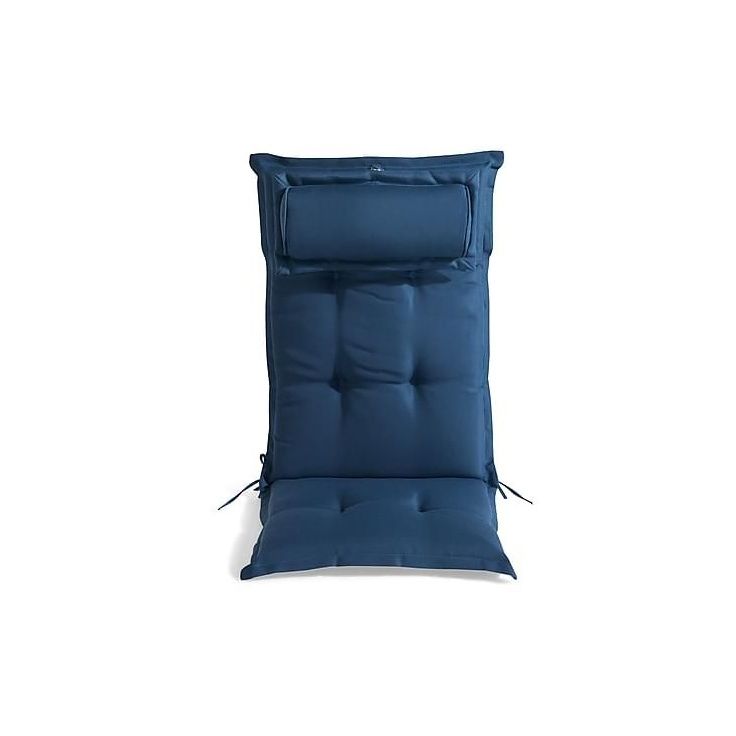 Istuinpehmuste säätötuoliin Comfort Garden, niskatyynyllä, sininen