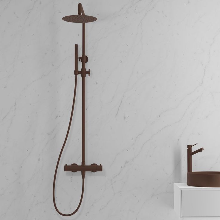 Sadesuihkusetti by Scandtap Pleasure 2 Rust termostaattihanalla