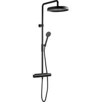 Sadesuihkusetti Tapwell Arman ARM7200 Matte Black, termostaattihanalla, suihkupää ⌀300mm, matta musta