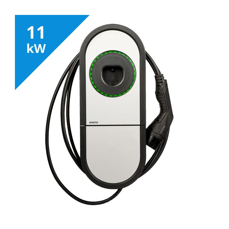 Sähköauton latausasema Ensto One EVH, Type2, 11kW (3x16A), 5m kaapeli