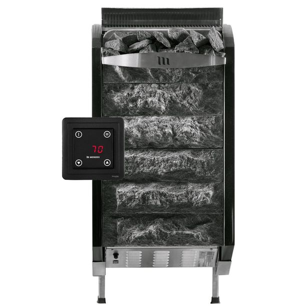 Sähkökiuas Mondex Hiisi E2, 9kW, 7-13m3, erillinen ohjaus