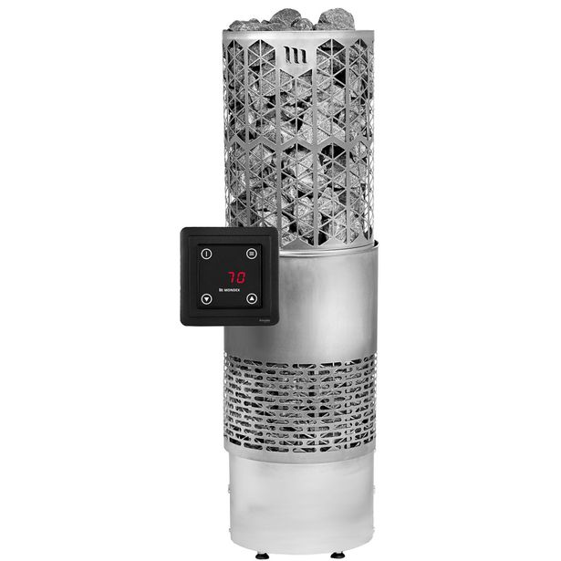 Sähkökiuas Mondex Kaira E2 WIFI, 6.6kW, 6-9m³, erillinen ohjaus, eri värejä