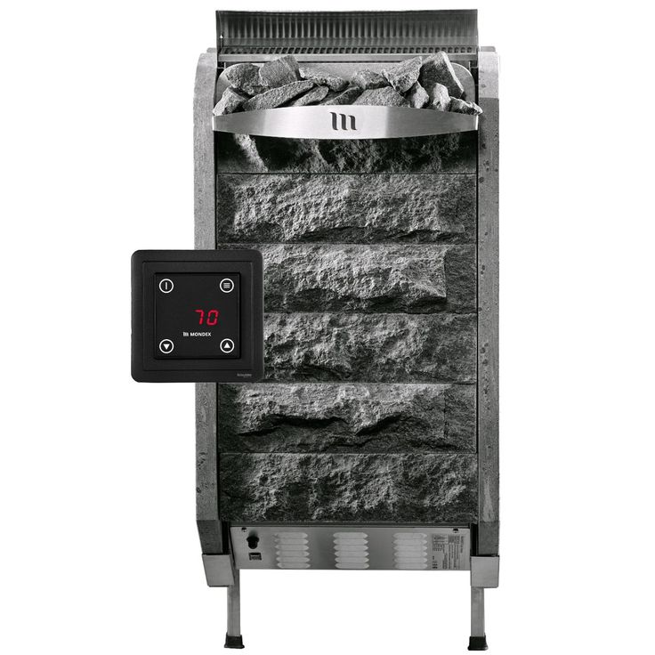Sähkökiuas Mondex Louhi E2 WIFI, 6.6kW, 5-9m³, erillinen ohjaus
