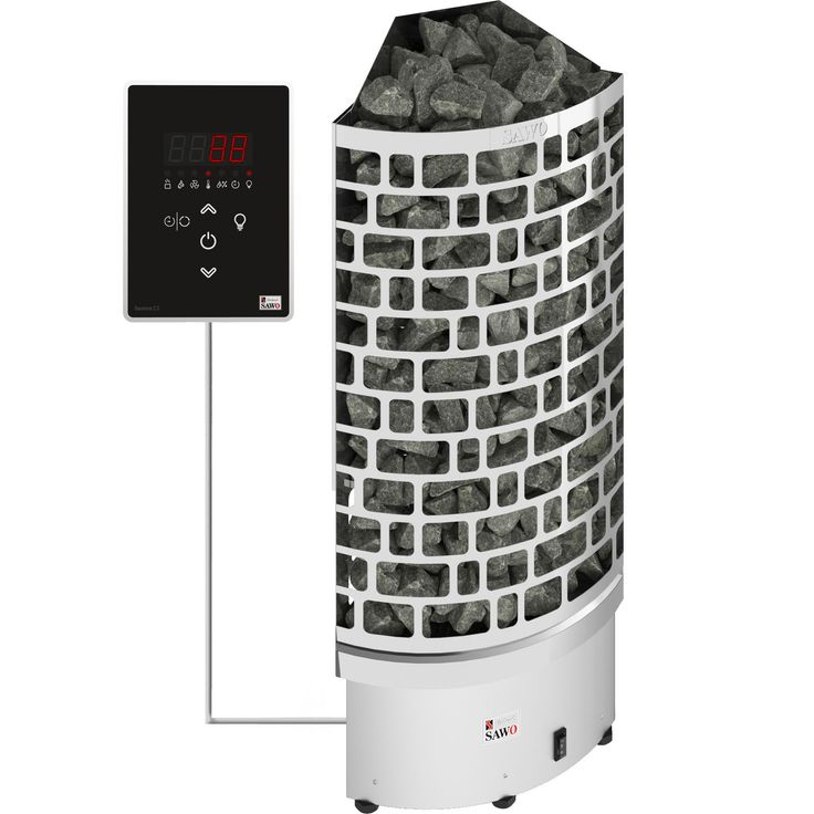 Sähkökiuas SAWO Aries Corner Ni2, 6 kW, 5-8m³, erillinen ohjaus
