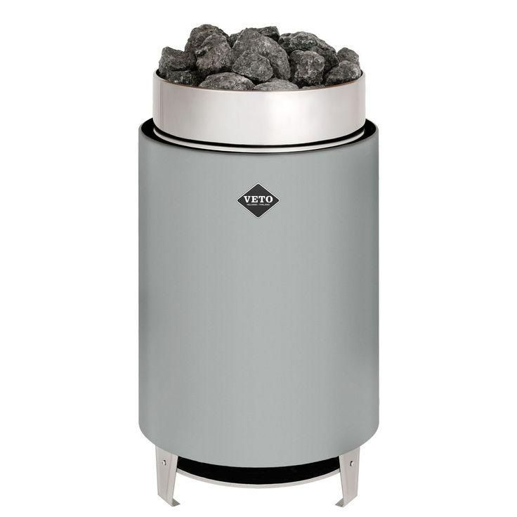 Sähkökiuas VETO SK15, 15kW, 14-24m³, erillinen ohjaus, harmaa