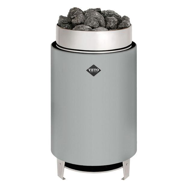 Sähkökiuas VETO SK17, 17.5kW, 18-28m³, erillinen ohjaus, harmaa