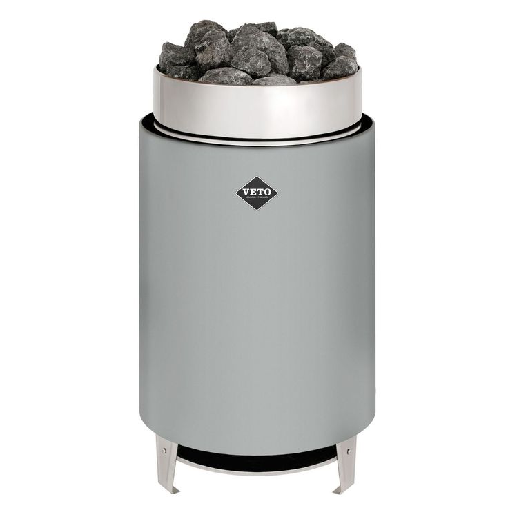 Sähkökiuas VETO SK17, 17.5kW, 18-28m³, erillinen ohjaus, harmaa