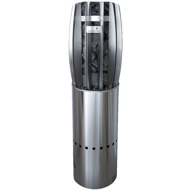 Sähkökiuas Magnum Original Tulppaani, kuituvaloilla, 6.6kW, 5-9m³, erillinen ohjaus