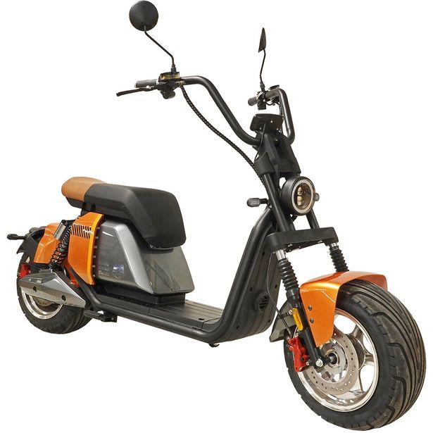 Sähköskootteri Kontio Kruiser Elektra, 1.2kWh-akulla, oranssi grafiitti