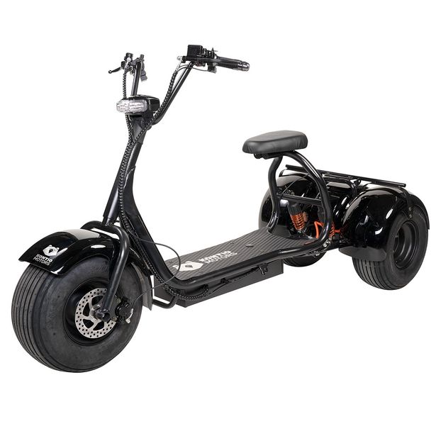Sähköskootteri Kontio Kruiser Trike, 0.7kWh akulla, 3-pyöräinen, musta