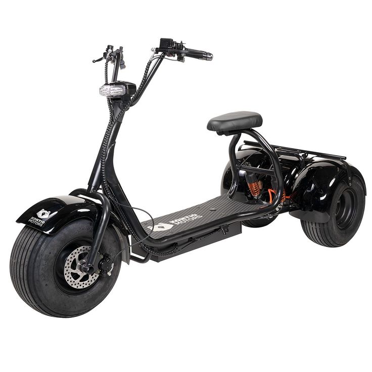 Sähköskootteri Kontio Kruiser Trike, 0.7kWh akulla, 3-pyöräinen, musta
