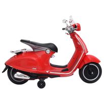 Sähkötoiminen lelumoottoripyörä Vespa GTS300, eri värejä