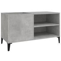 Säilytyskaappi LP-levyille betoninharmaa 84,5x38x48 cm puu (31953)