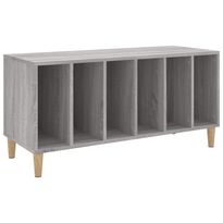 Säilytyskaappi LP-levyille harmaa Sonoma 100x38x48 cm puu (31979)