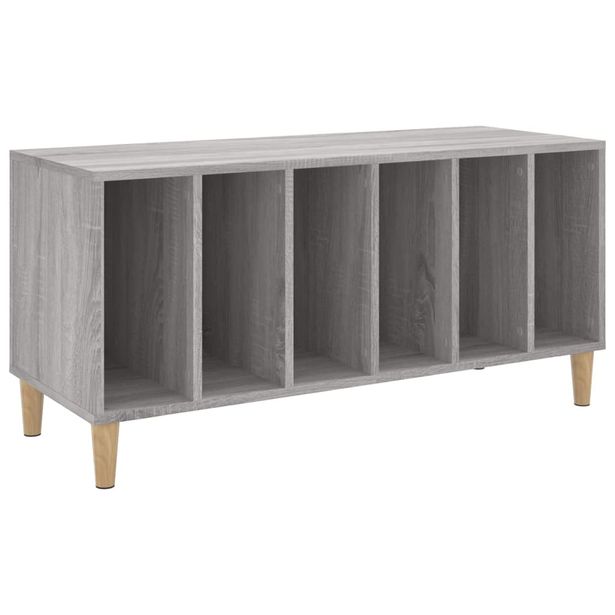 Säilytyskaappi LP-levyille harmaa Sonoma 100x38x48 cm puu (31979)
