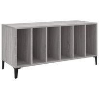 Säilytyskaappi LP-levyille harmaa Sonoma 100x38x48 cm puu (31987)