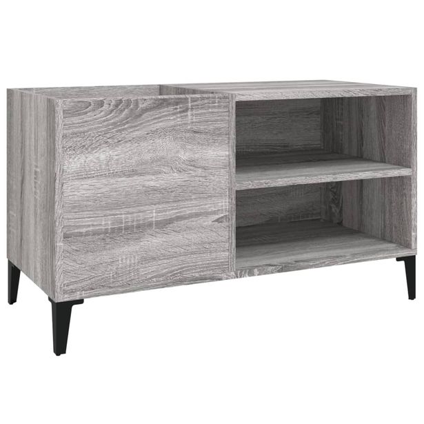 Säilytyskaappi LP-levyille harmaa Sonoma 84,5x38x48 cm puu (31955)
