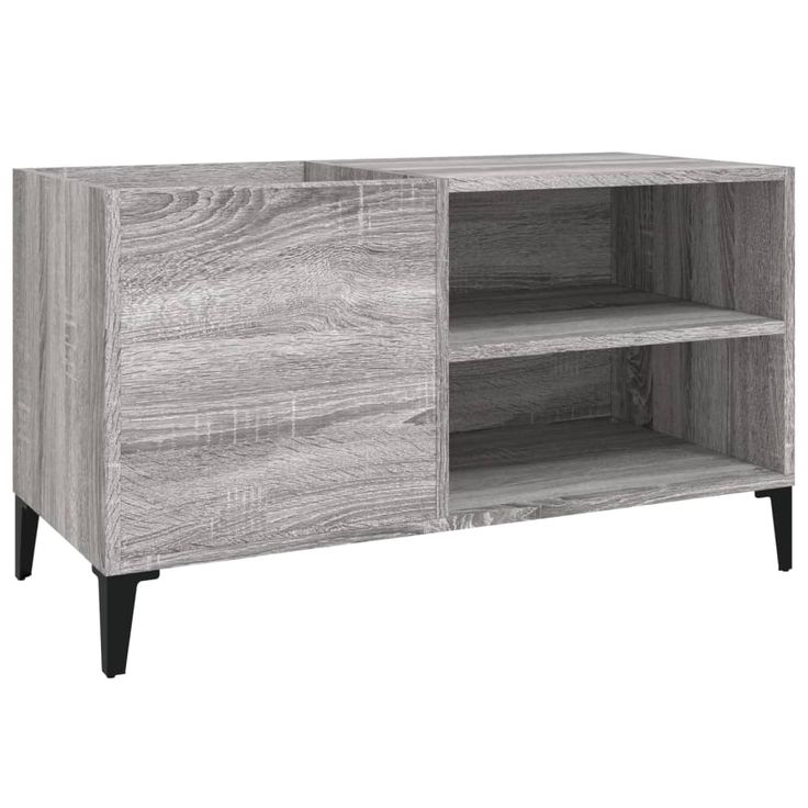 Säilytyskaappi LP-levyille harmaa Sonoma 84,5x38x48 cm puu (31955)