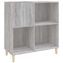 Säilytyskaappi LP-levyille harmaa Sonoma 84,5x38x89 cm puu (31995)