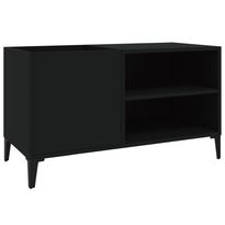 Säilytyskaappi LP-levyille musta 84,5x38x48 cm tekninen puu (31950)