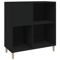 Säilytyskaappi LP-levyille musta 84,5x38x89 cm tekninen puu (31990)