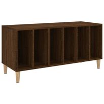 Säilytyskaappi LP-levyille ruskea tammi 100x38x48 cm puu (31980)