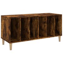 Säilytyskaappi LP-levyille savutammi 100x38x48 cm tekninen puu (31978)