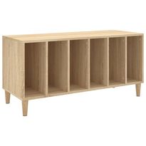 Säilytyskaappi LP-levyille Sonoma-tammi 100x38x48 cm puu (31976)
