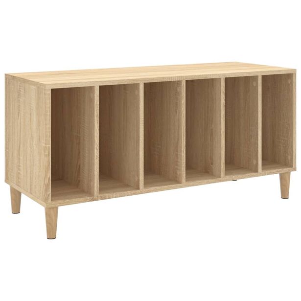Säilytyskaappi LP-levyille Sonoma-tammi 100x38x48 cm puu (31976)