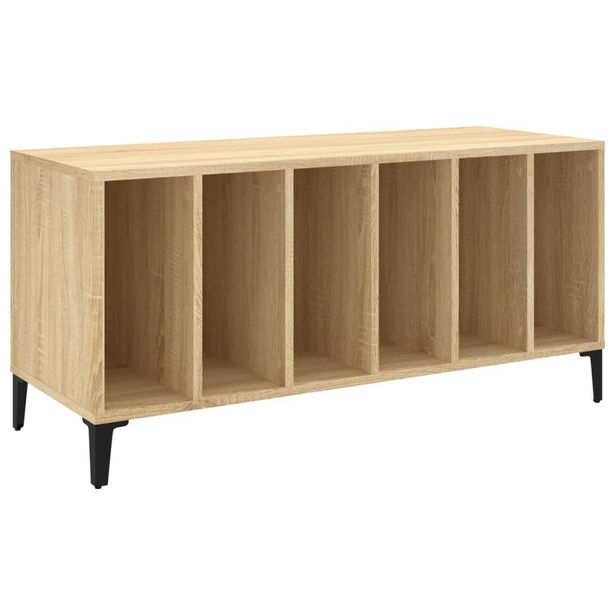 Säilytyskaappi LP-levyille Sonoma-tammi 100x38x48 cm puu (31984)