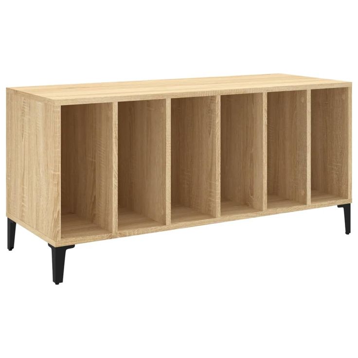 Säilytyskaappi LP-levyille Sonoma-tammi 100x38x48 cm puu (31984)