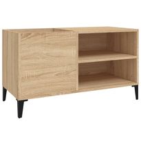 Säilytyskaappi LP-levyille Sonoma-tammi 84,5x38x48 cm puu (31952)