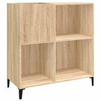 Säilytyskaappi LP-levyille Sonoma-tammi 84,5x38x89 cm puu (32000)