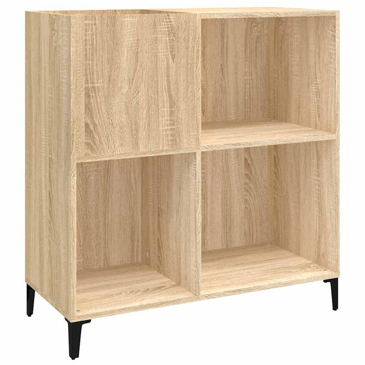Säilytyskaappi LP-levyille Sonoma-tammi 84,5x38x89 cm puu (32000)