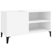 Säilytyskaappi LP-levyille valkoinen 84,5x38x48 cm tekninen puu (31949)