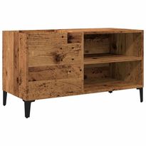 Säilytyskaappi LP-levyille vanha puu 84,5x38x48 cm tekninen puu (57165)