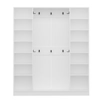 Säilytyskokonaisuus eteiseen Linento Furniture Kale - 8120, valkoinen
