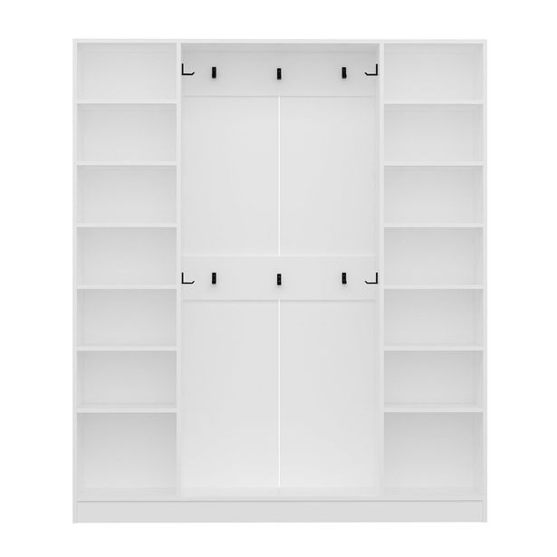 Säilytyskokonaisuus eteiseen Linento Furniture Kale - 8120, valkoinen