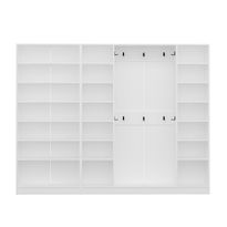 Säilytyskokonaisuus eteiseen Linento Furniture Kale - 8122, valkoinen