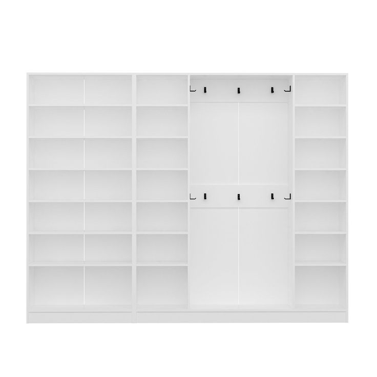 Säilytyskokonaisuus eteiseen Linento Furniture Kale - 8122, valkoinen