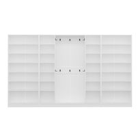 Säilytyskokonaisuus eteiseen Linento Furniture Kale - 8126, valkoinen
