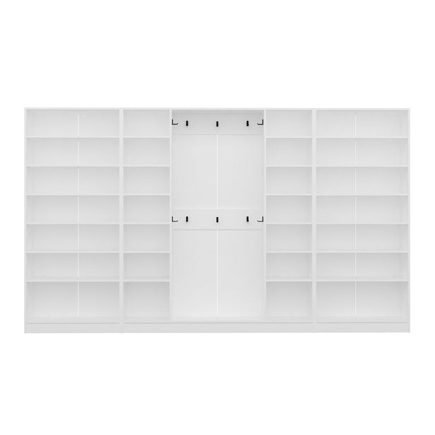 Säilytyskokonaisuus eteiseen Linento Furniture Kale - 8126, valkoinen