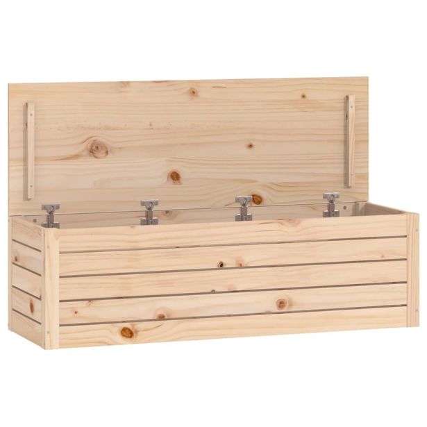 Säilytyslaatikko 109x36,5x33 cm täysi mänty (23624)