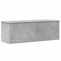 Säilytyslaatikko betoninharmaa 102x35x35 cm tekninen puu (40691)